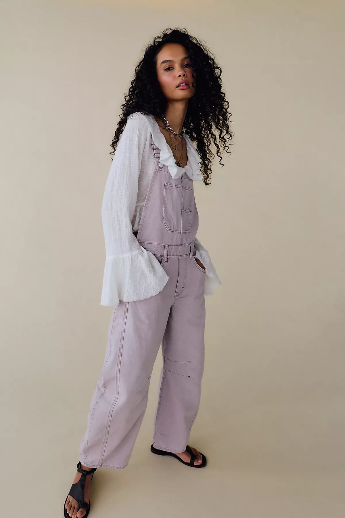 We The Free Good Luck Barrel Overalls