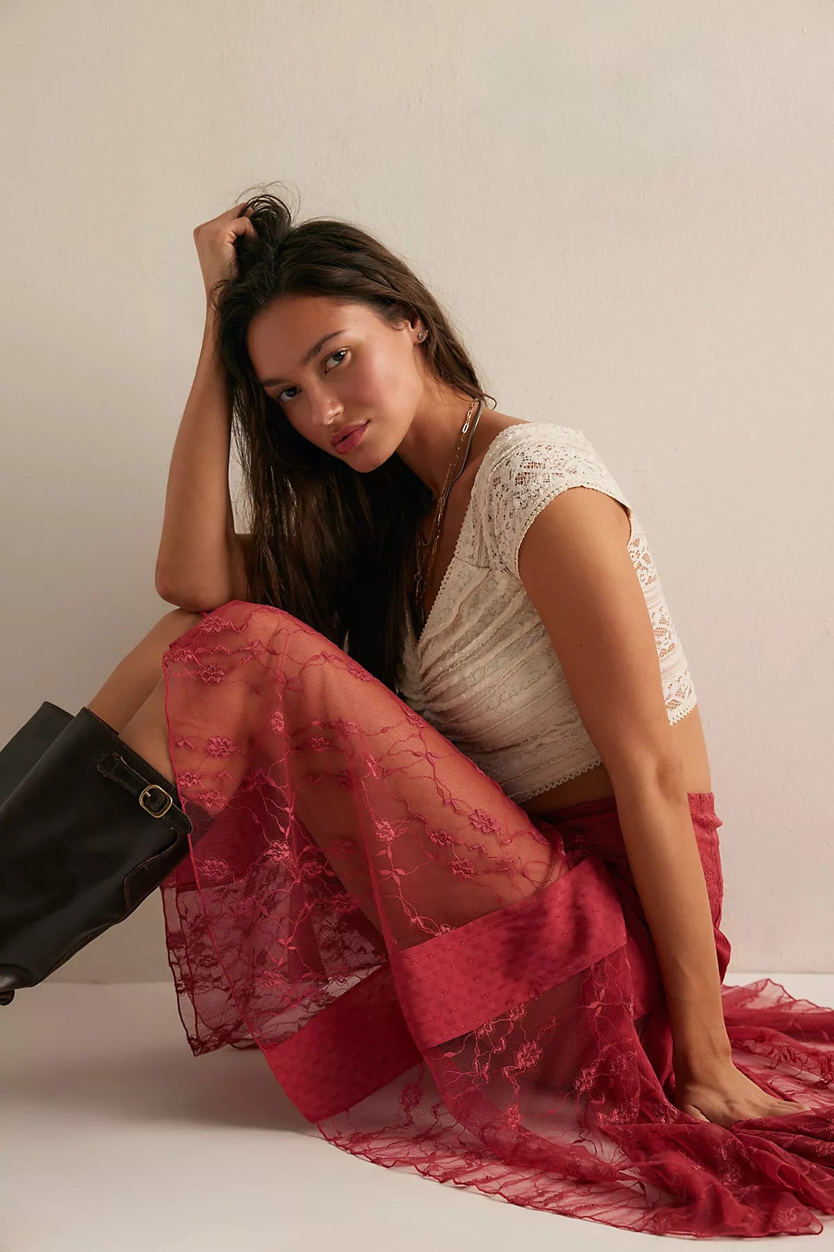Nice To Meet You Maxi Slip Skirt