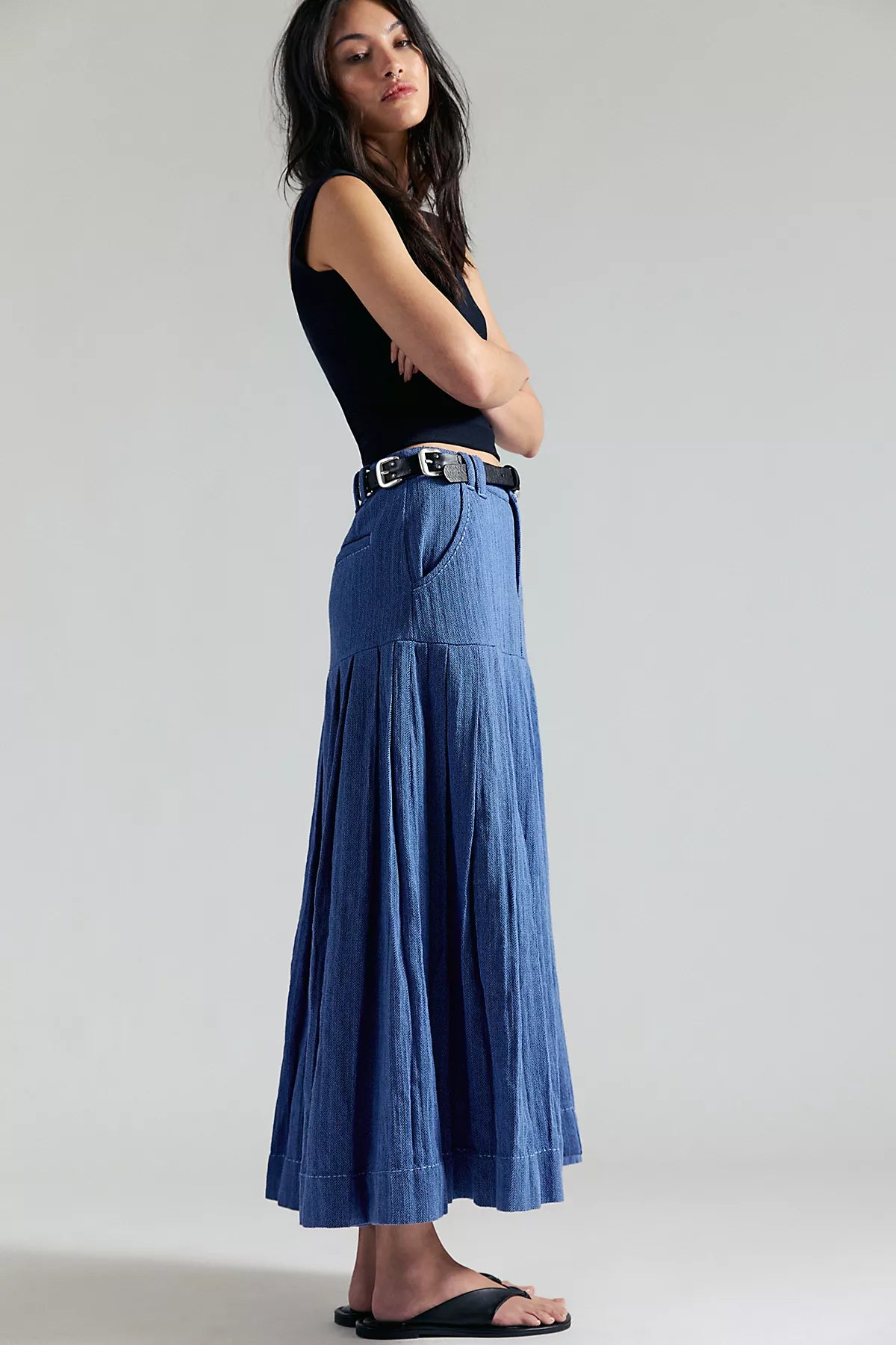 53rd Street Tailored Maxi Skirt