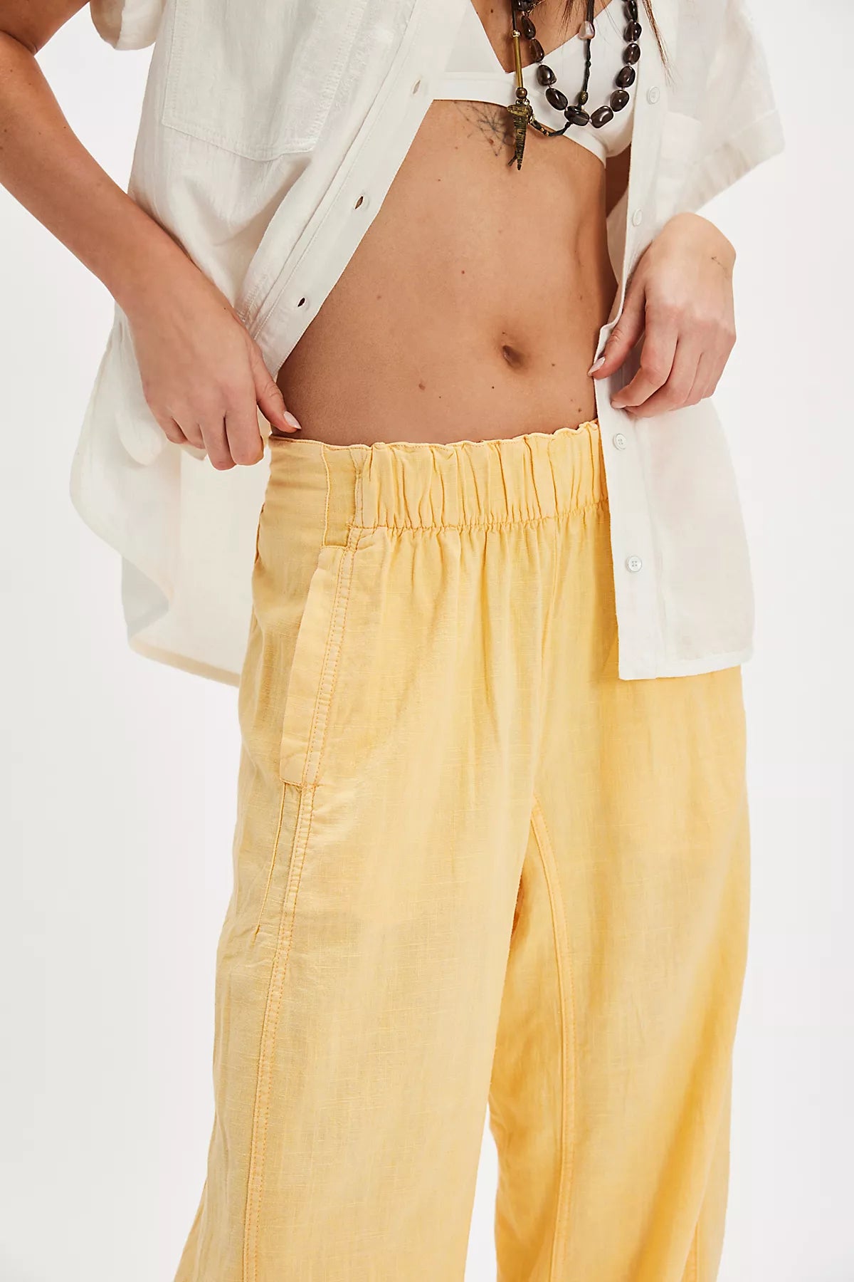 Day's End Linen Pull-On Pants