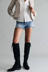 Davey Over-The-Knee Lace-Up Boots
