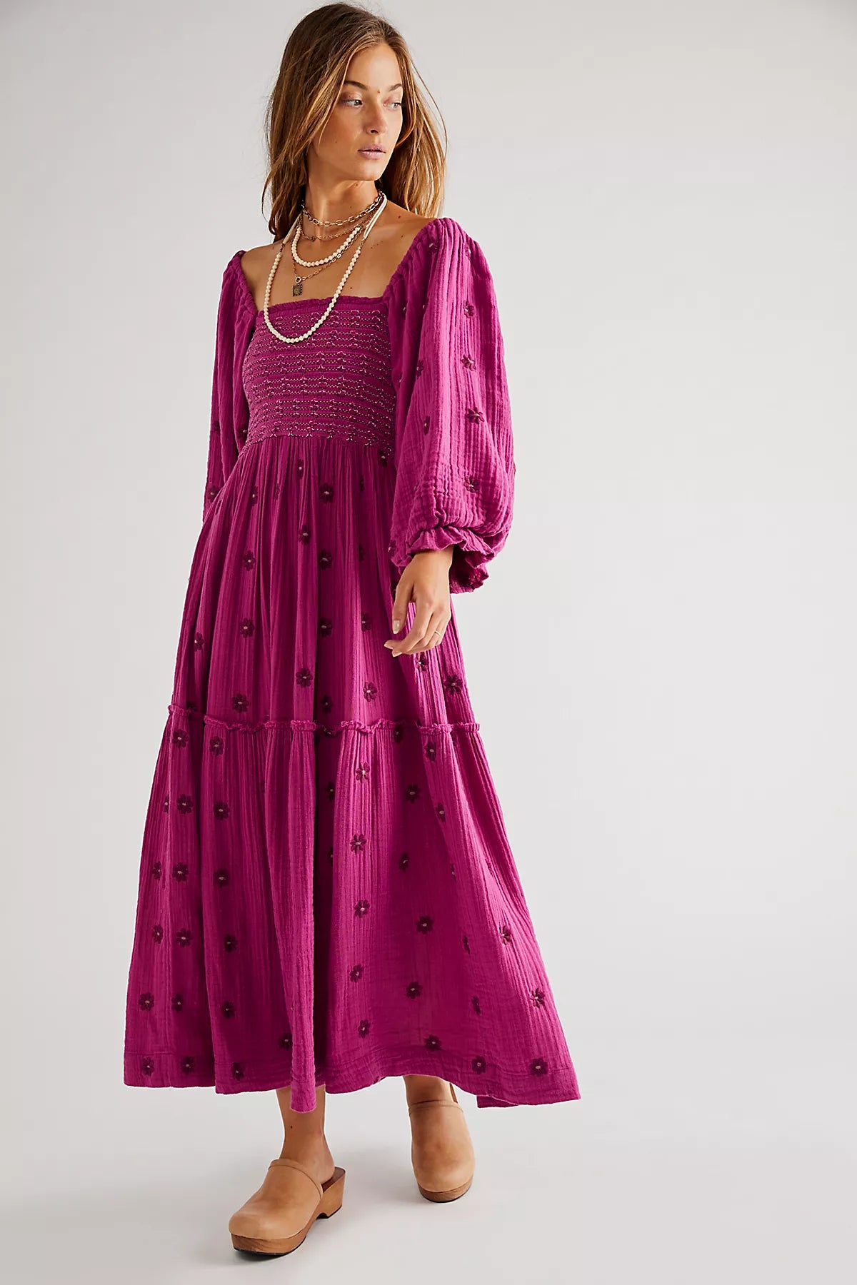 Dahlia Embroidered Maxi Dress
