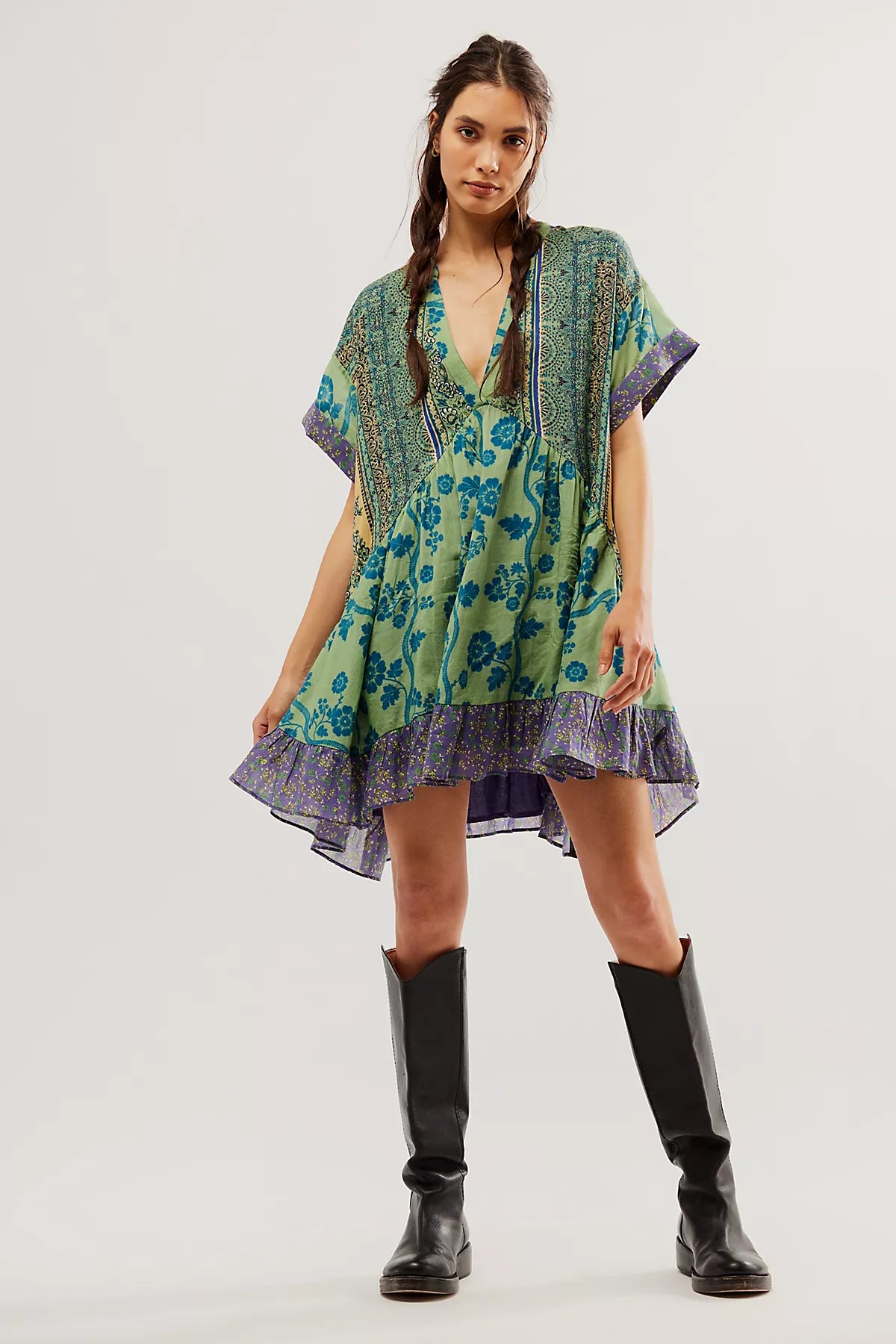 Agnes Printed Mini Dress