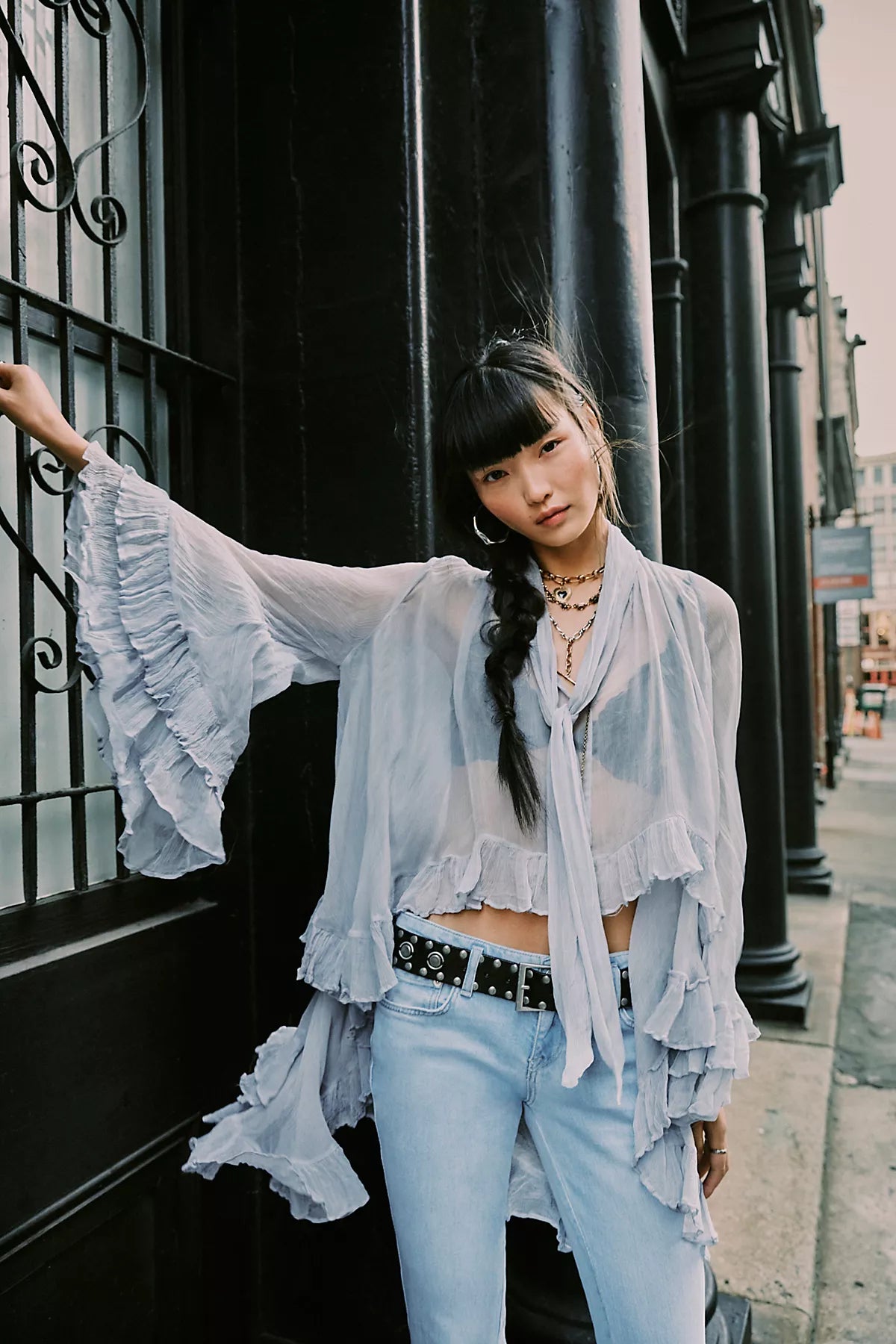 Full Sleeve Frill Top