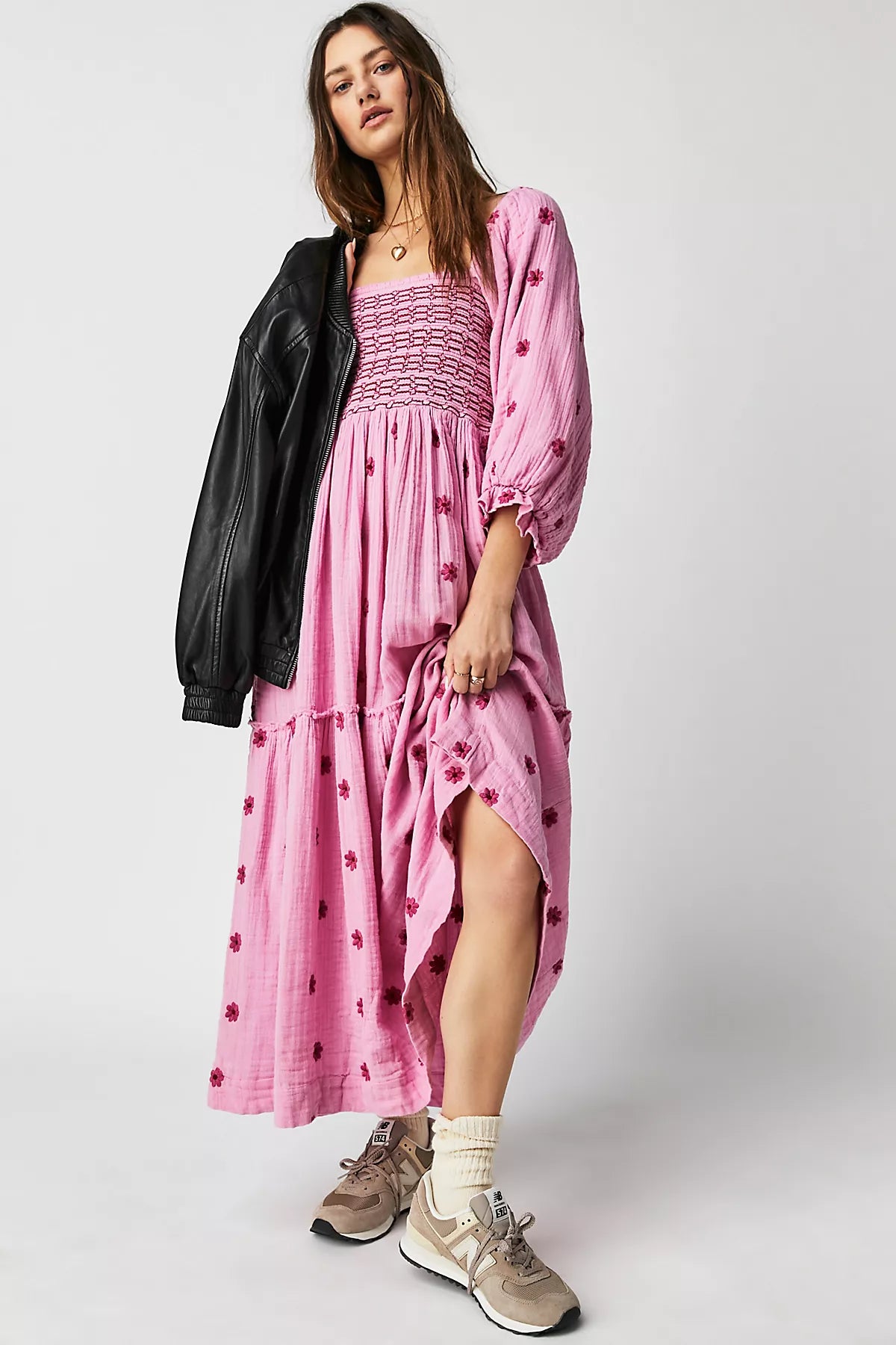 Dahlia Embroidered Maxi Dress
