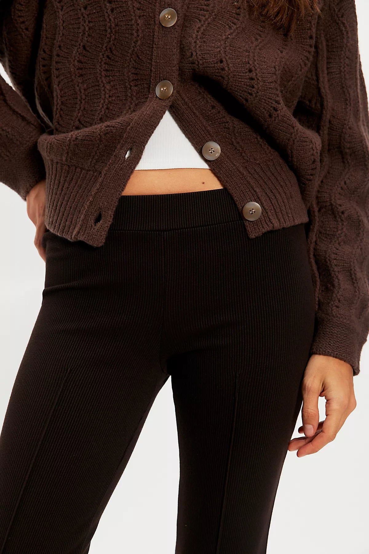 DONNI. The Tall Rib Kick Flare Pants