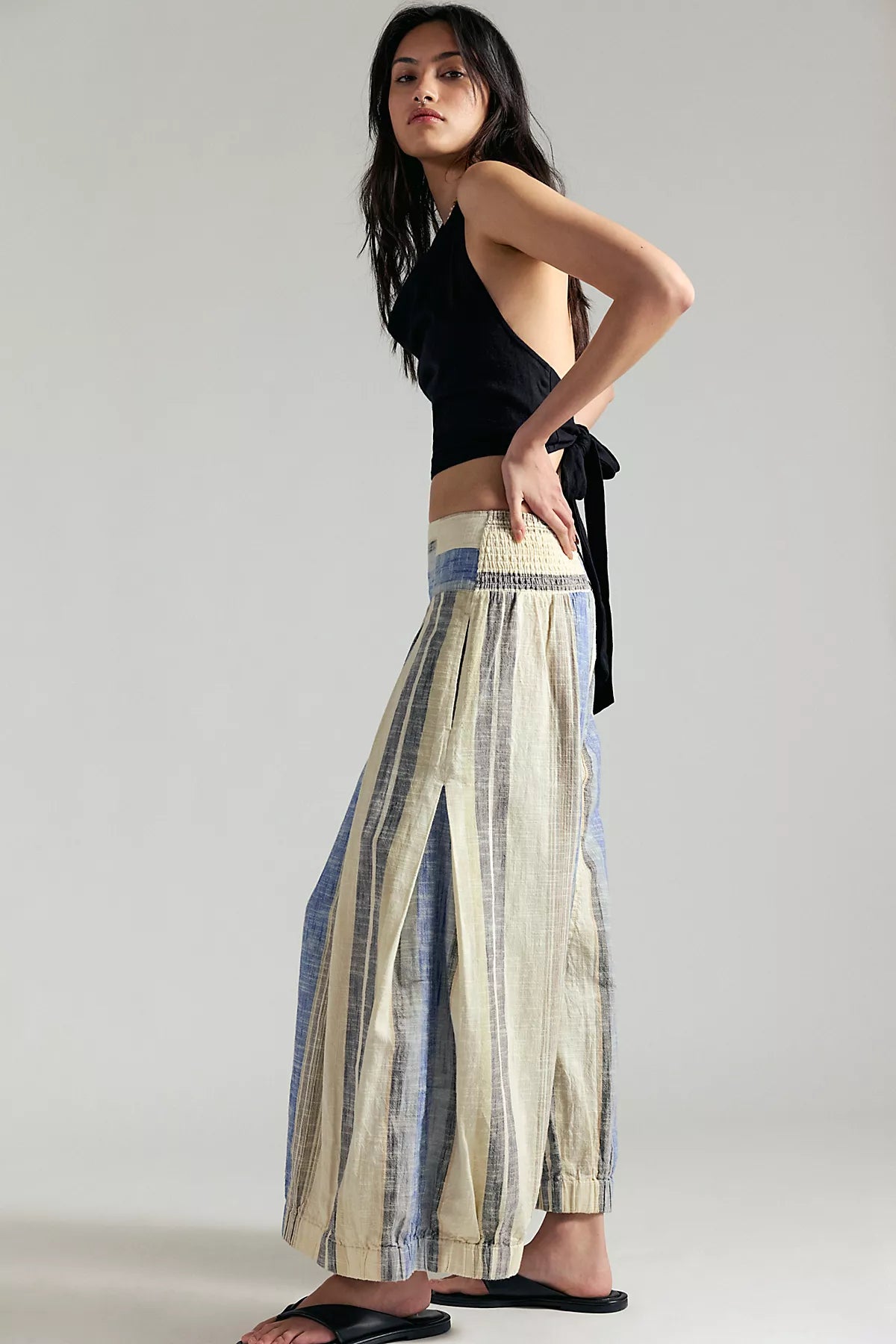 Can't Hide Wide-Leg Pull-On Harem Pants