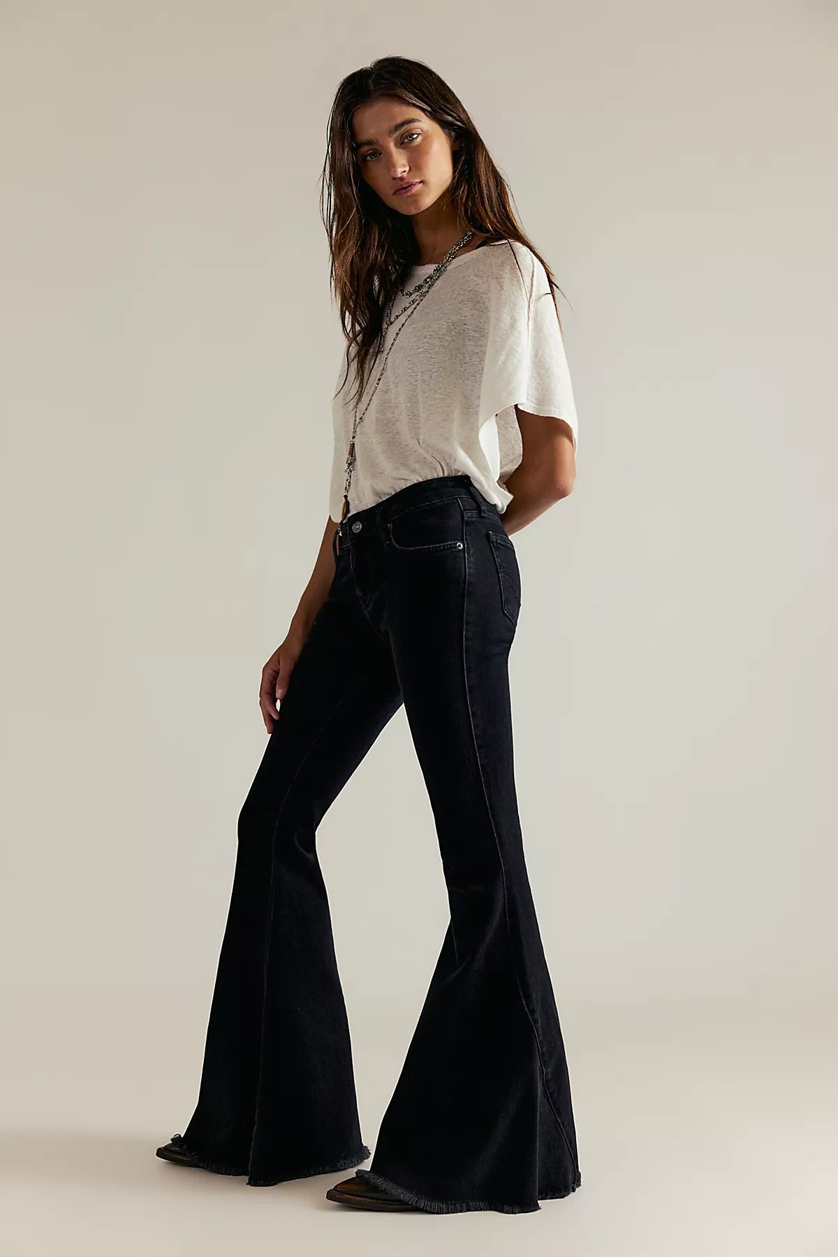 We The Free Emre Low-Rise Flare Jeans