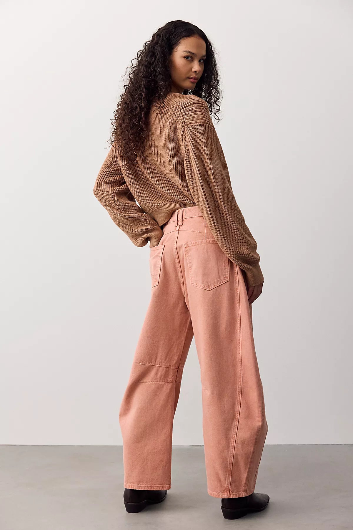 We The Free Good Luck Mid-Rise Barrel Jeans