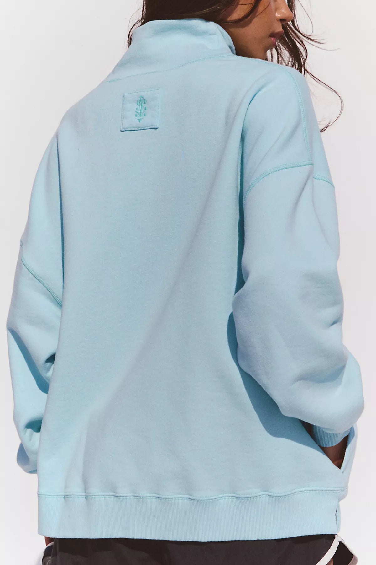 A Cut Above Mock Neck Pullover Sweatshirt