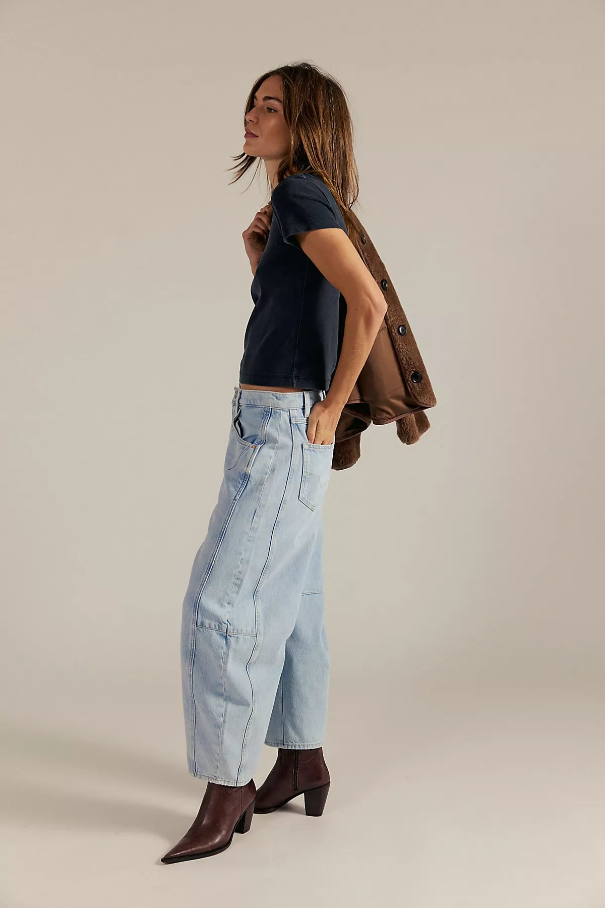 We The Free CRVY Venus Barrel Jeans