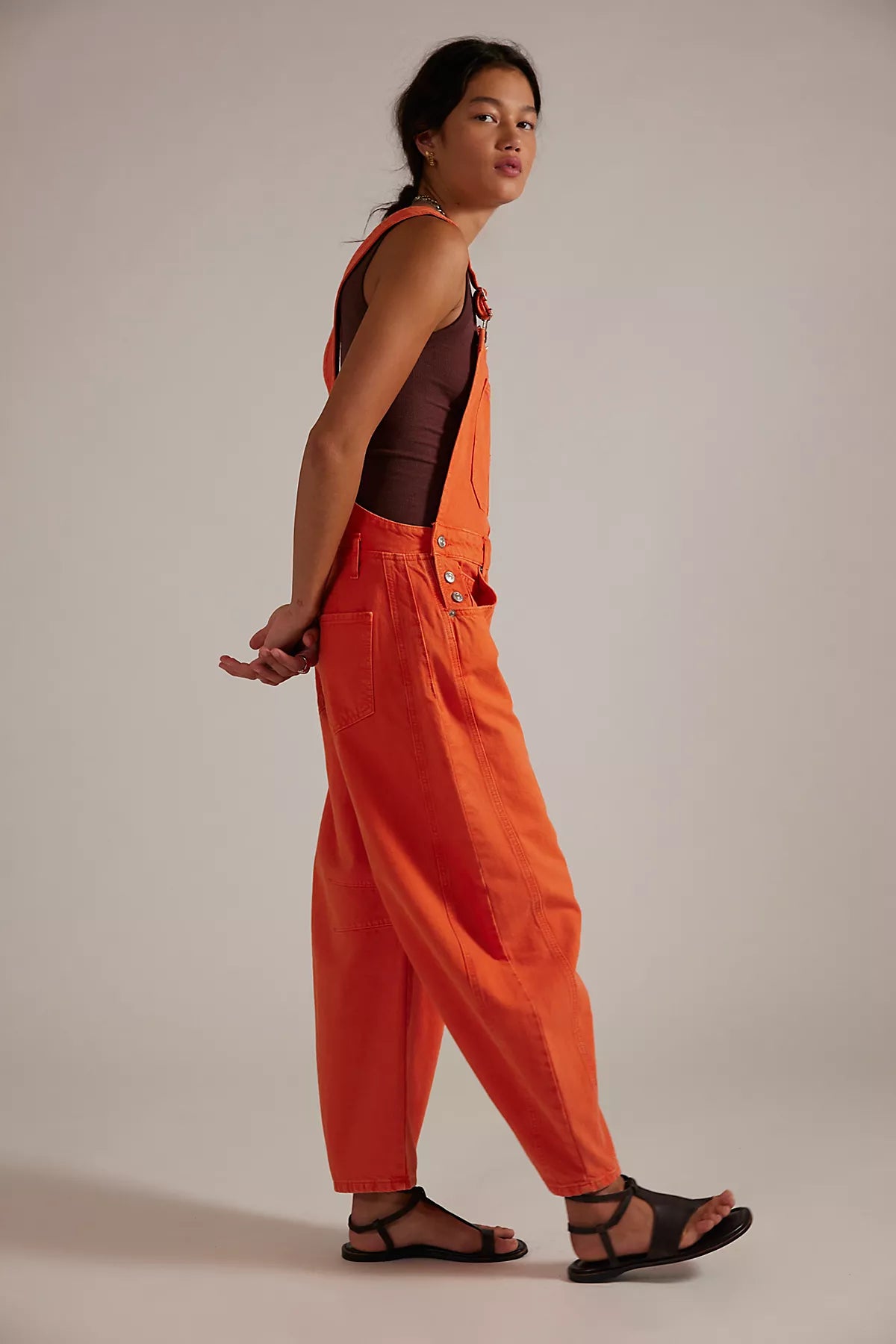 We The Free Good Luck Barrel Overalls