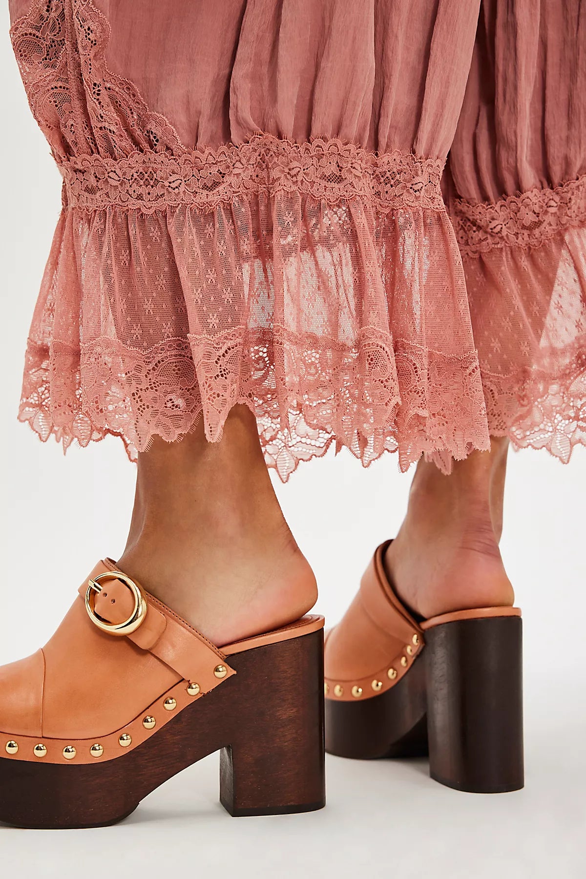 Poppy Buckle Clogs