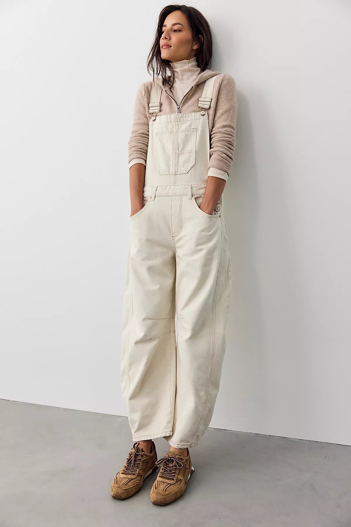 We The Free Good Luck Barrel Overalls