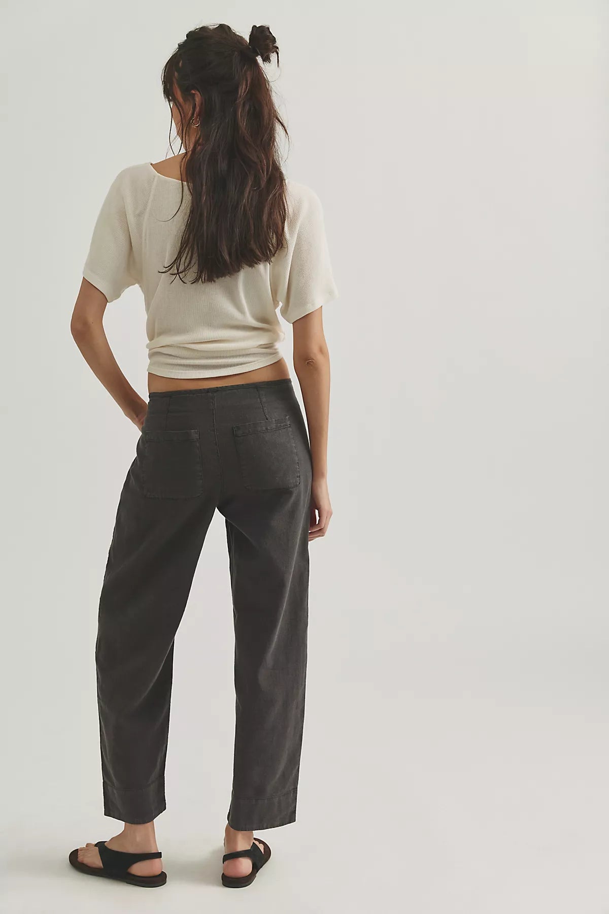Amelia Side-Tie Linen Pants