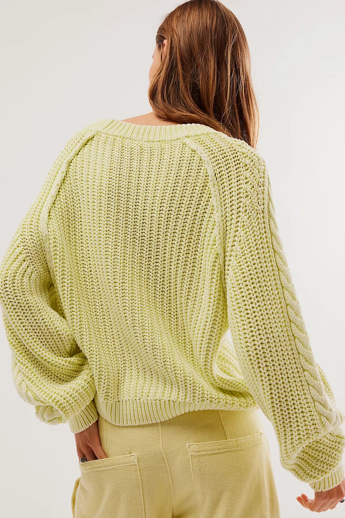 Frankie Cable Knit Cotton Sweater