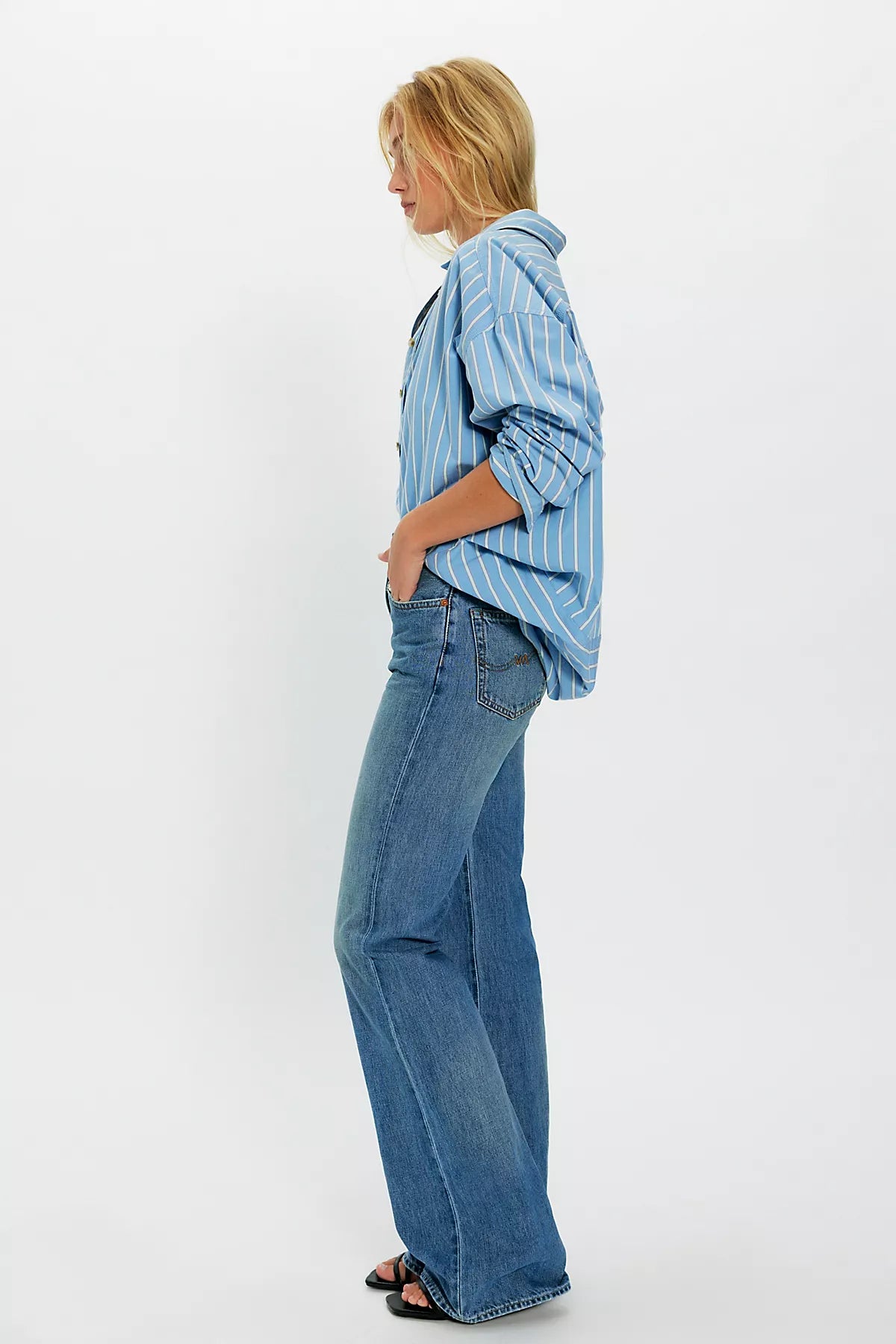Denimist Dena Mid-Rise Flare Jeans