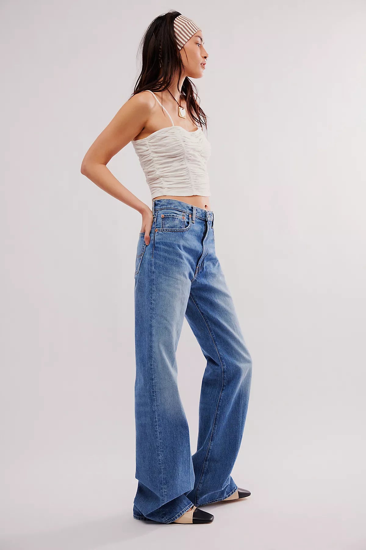 Denimist Dena Mid-Rise Flare Jeans