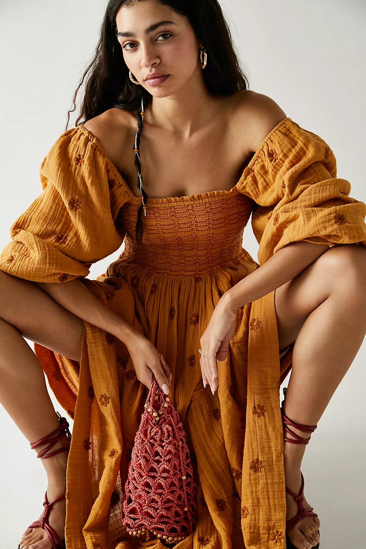 Dahlia Embroidered Maxi Dress