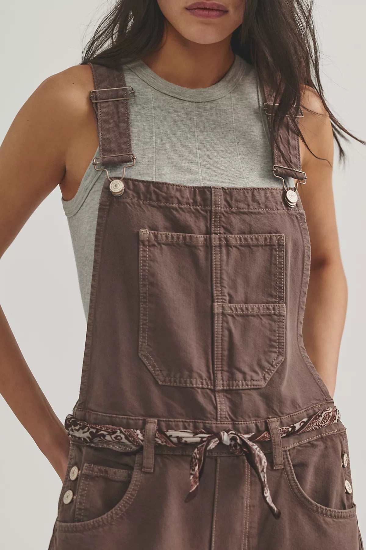 We The Free Good Luck Barrel Overalls