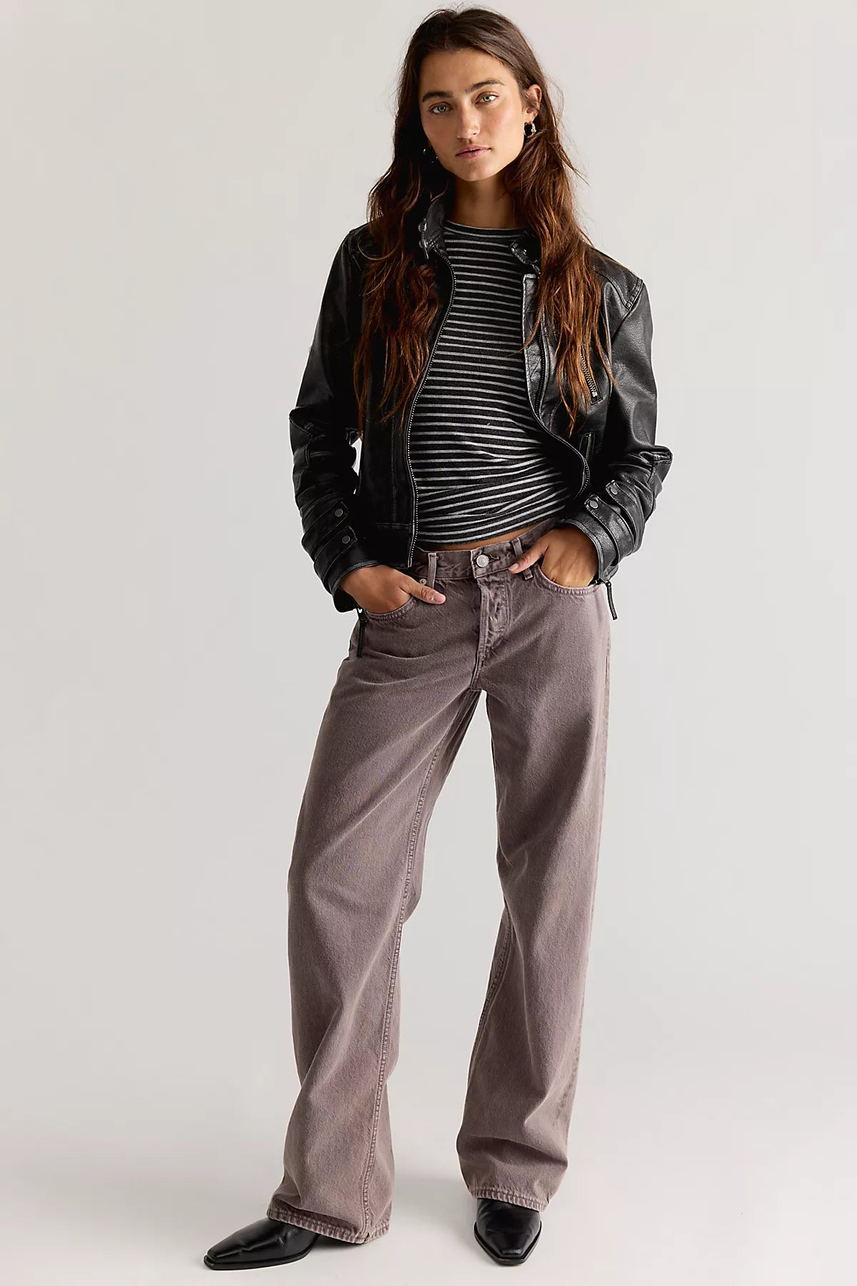 AGOLDE Low-Rise Loose Jeans