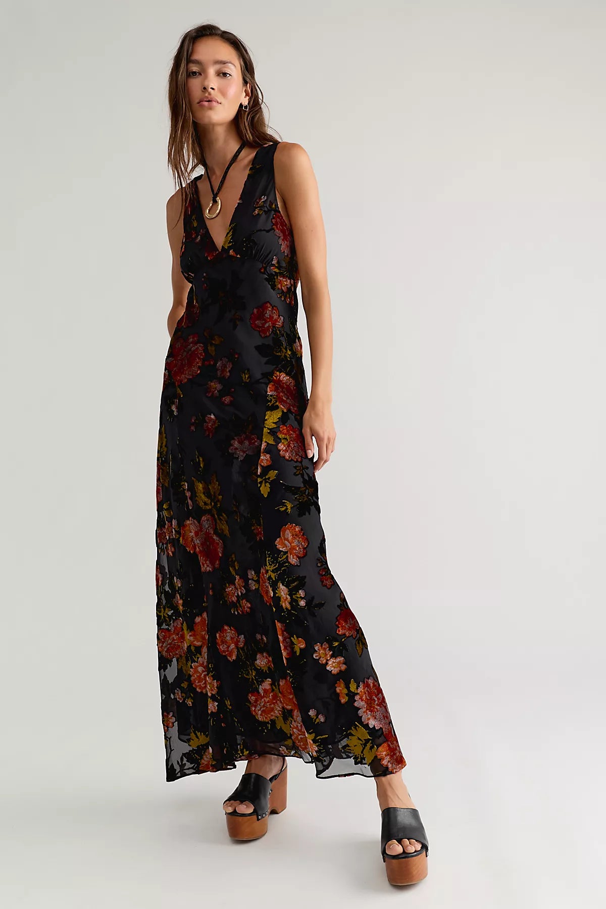 Anna Sui Folia Devore Maxi Dress