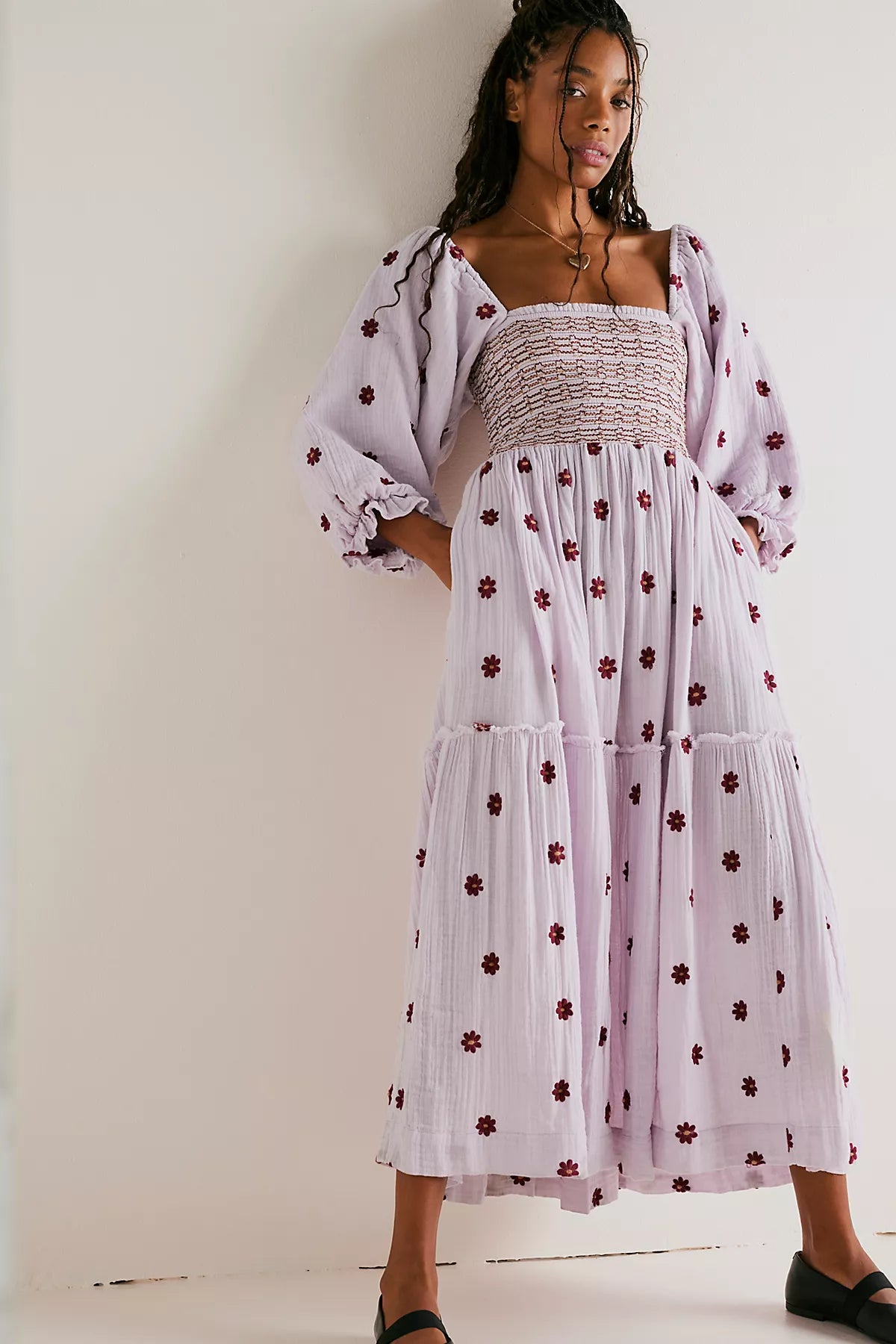 Dahlia Embroidered Maxi Dress