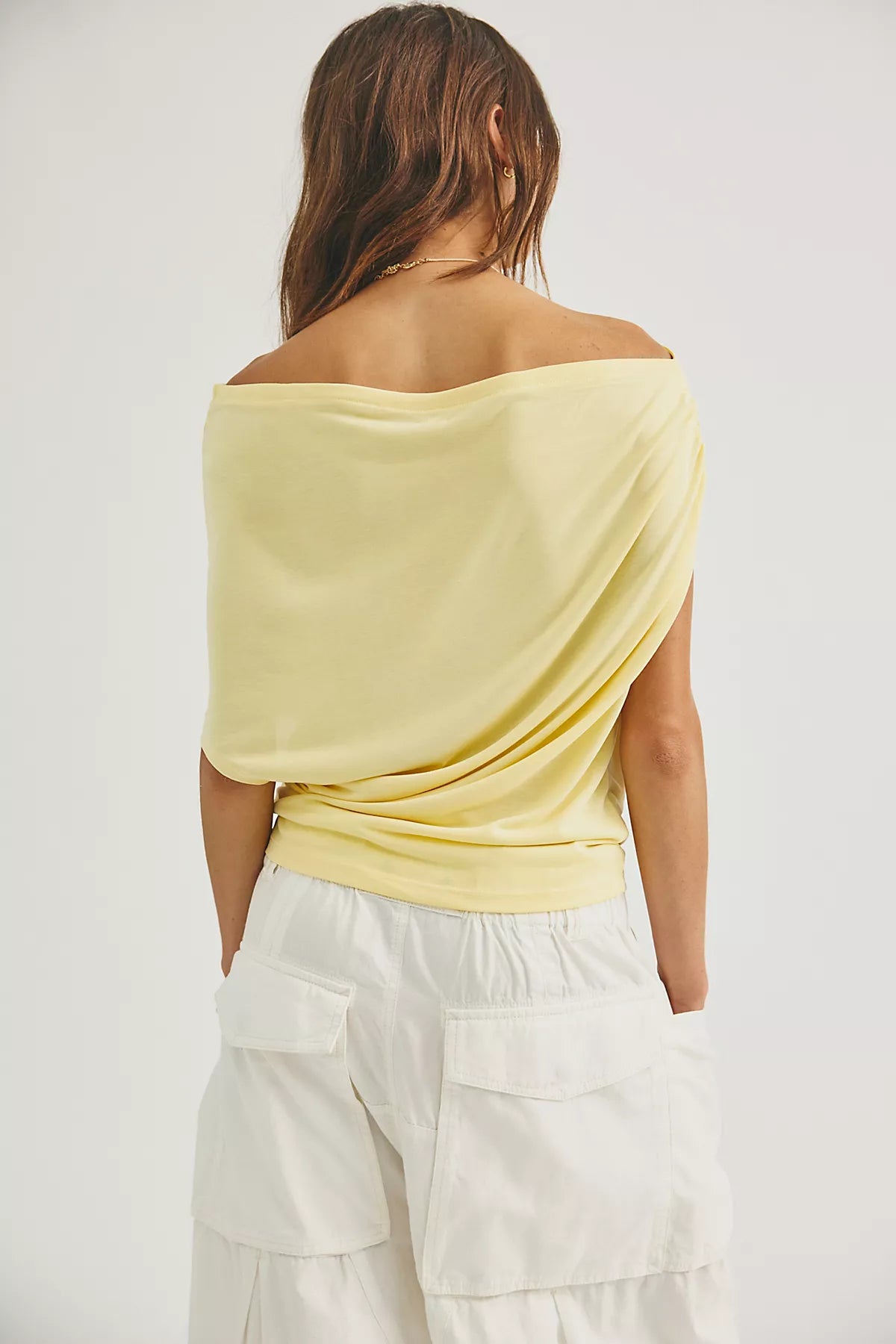 Blake Off-The-Shoulder Draped Top