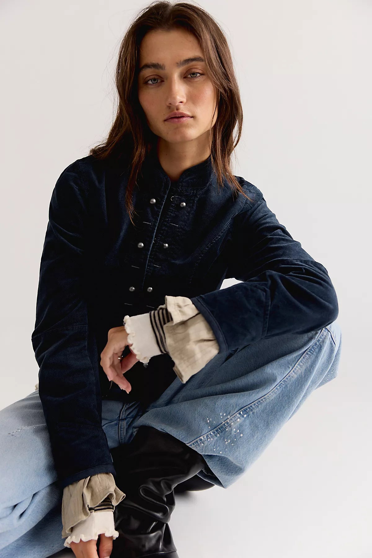 Cloud Nine Ruffle Band Jacket