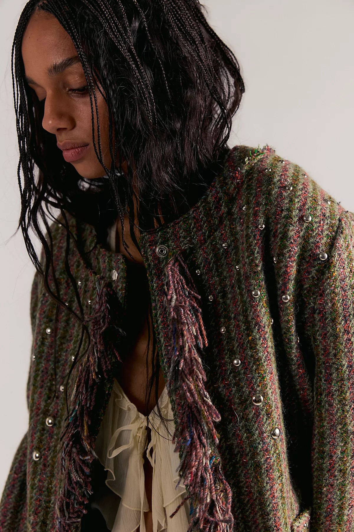 CLUTCHGOLF Mohair Studded Jacket