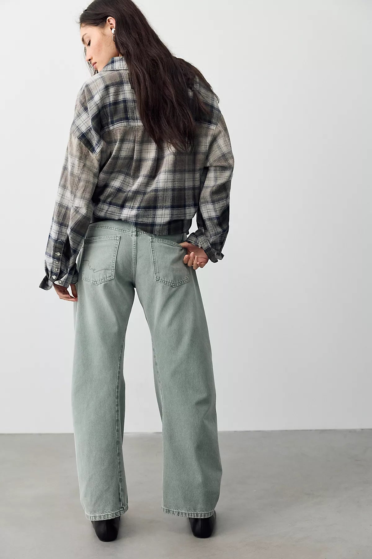 We The Free Fable Low-Rise Twisted Bowed Jeans