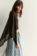 Maggie Everyday Asymmetrical Knit Poncho