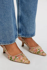 Bianca Mesh Sling Heels