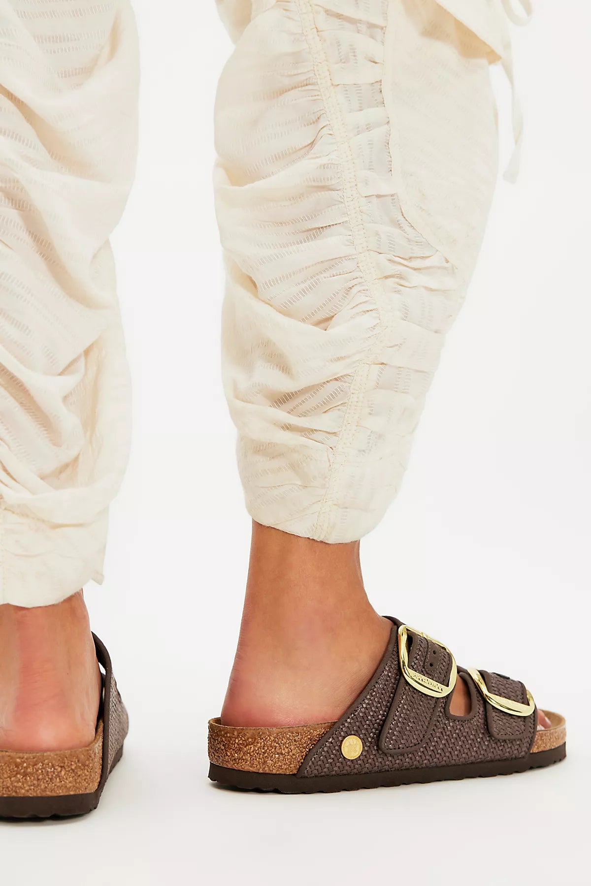 Birkenstock Arizona Raffia Big Buckle Sandals