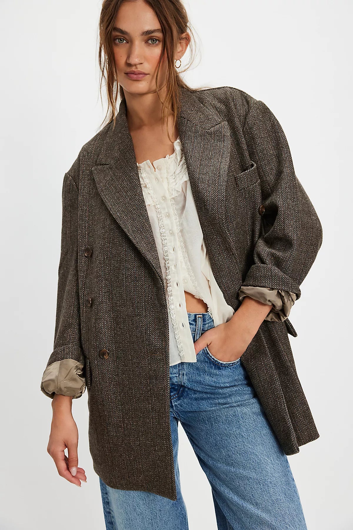 Denimist Peak Lapel Blazer