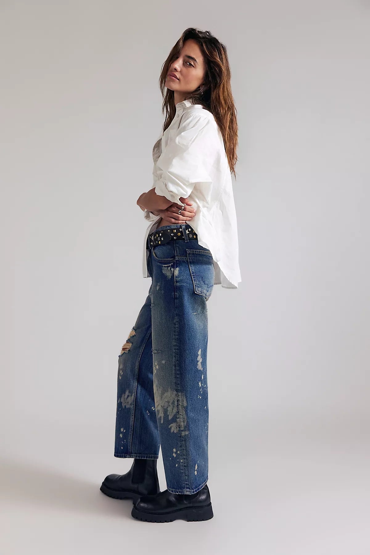 We The Free Deep Trance Dropped Boyfriend Jeans