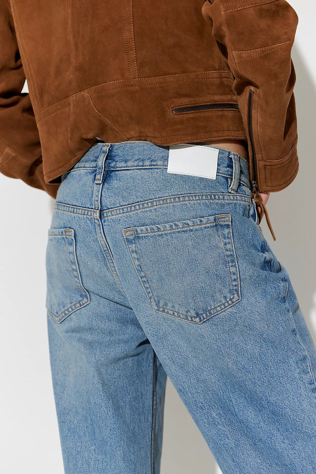 EB Denim Low-Rise Baggy Jeans