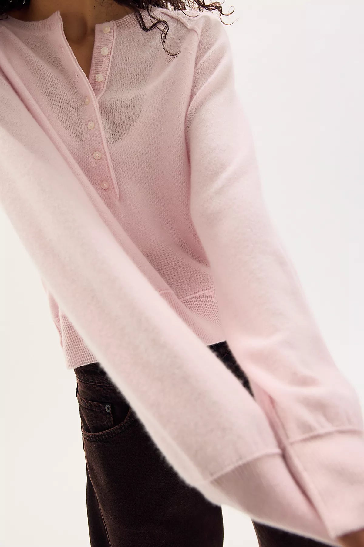 Porta Cashmere Henley Sweater