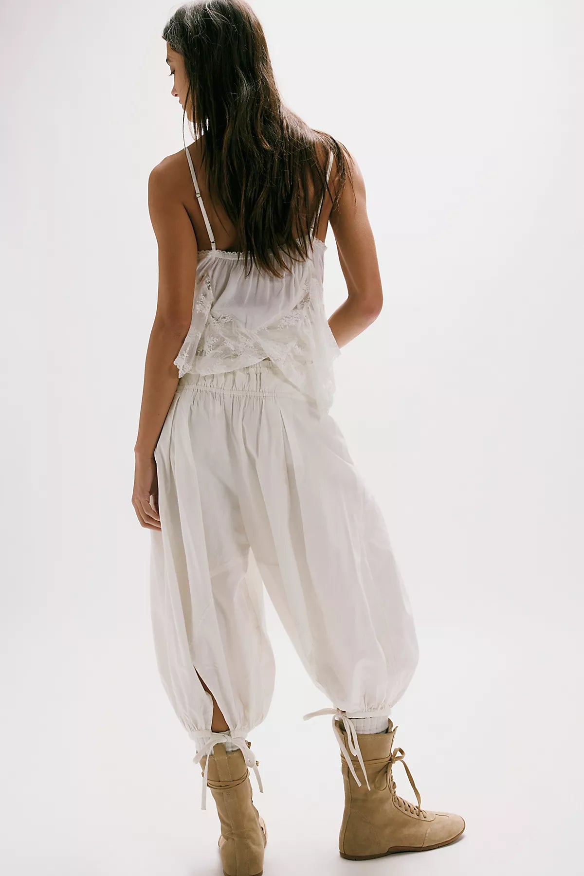Calle Balloon Crop Pull-On Pants