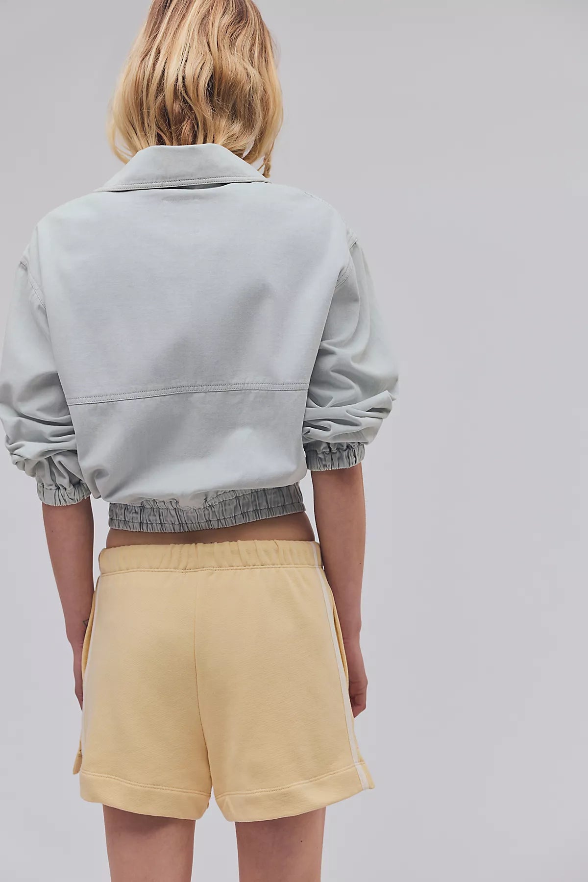 DONNI. The Stripe Eco-Terry Shorts
