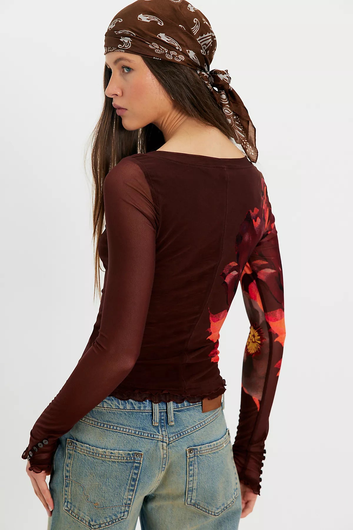 Lilly Printed Long Sleeve Top