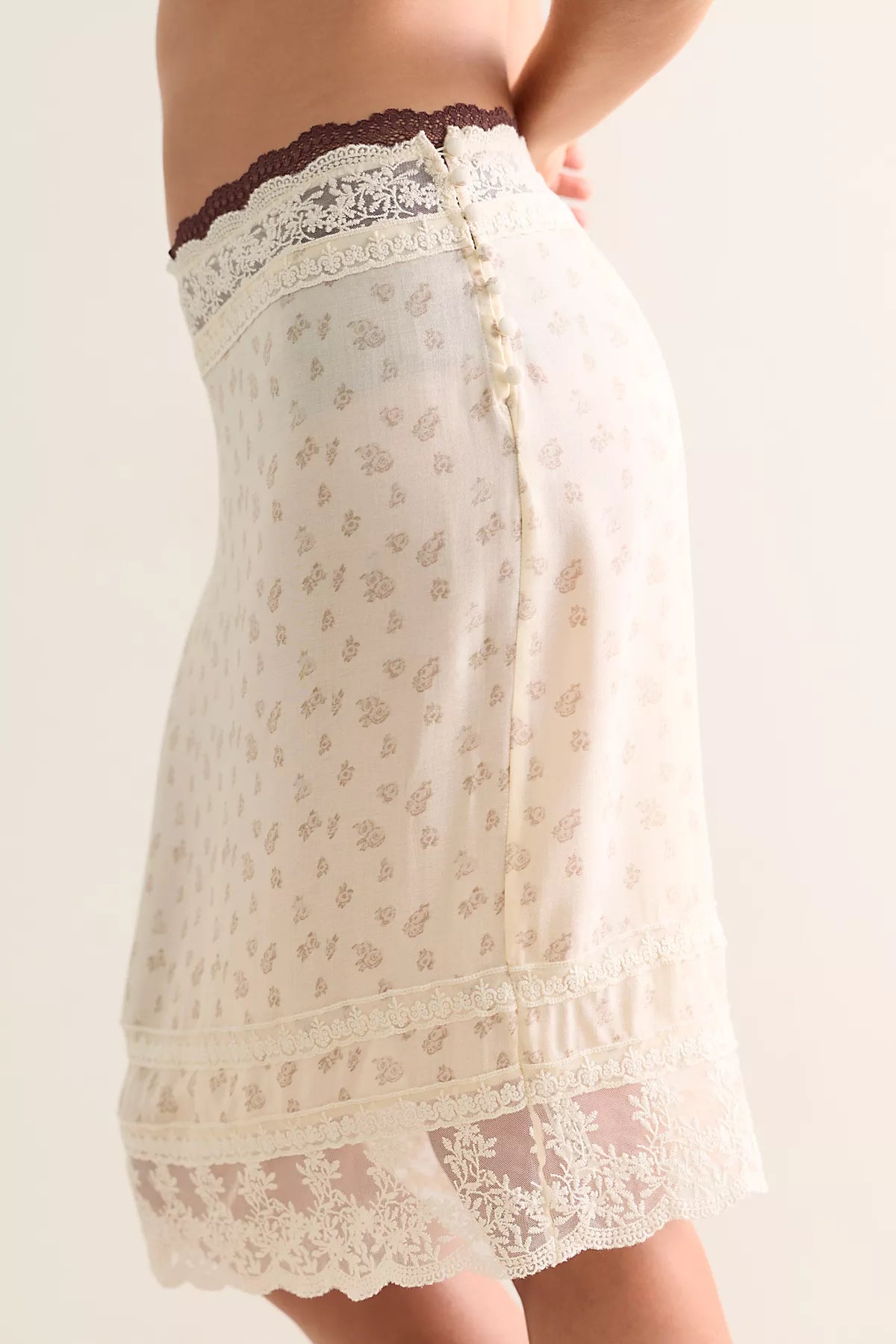 Good Company Printed Midi Slip Skirt
