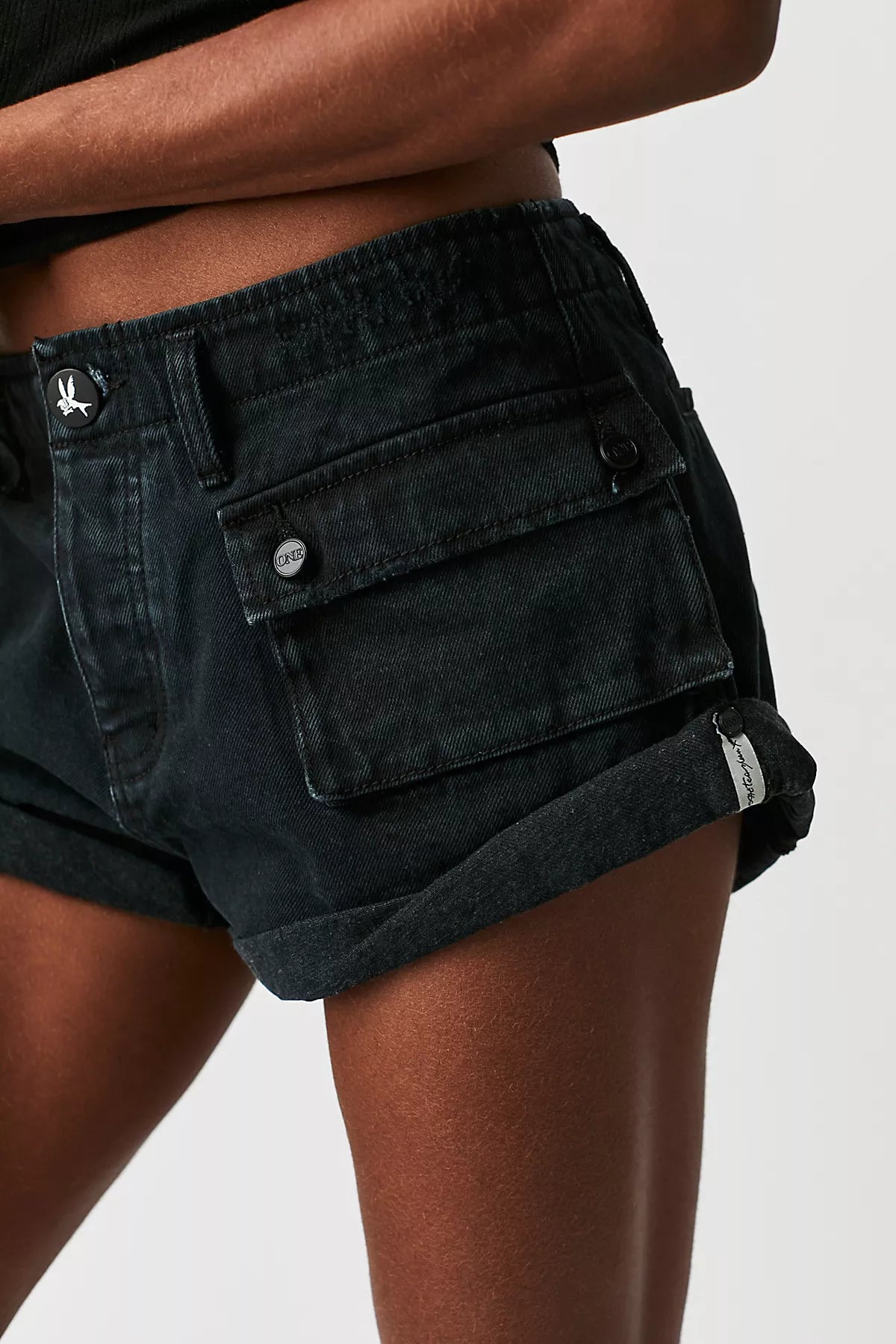 OneTeaspoon Bandits Low-Waist Denim Shorts