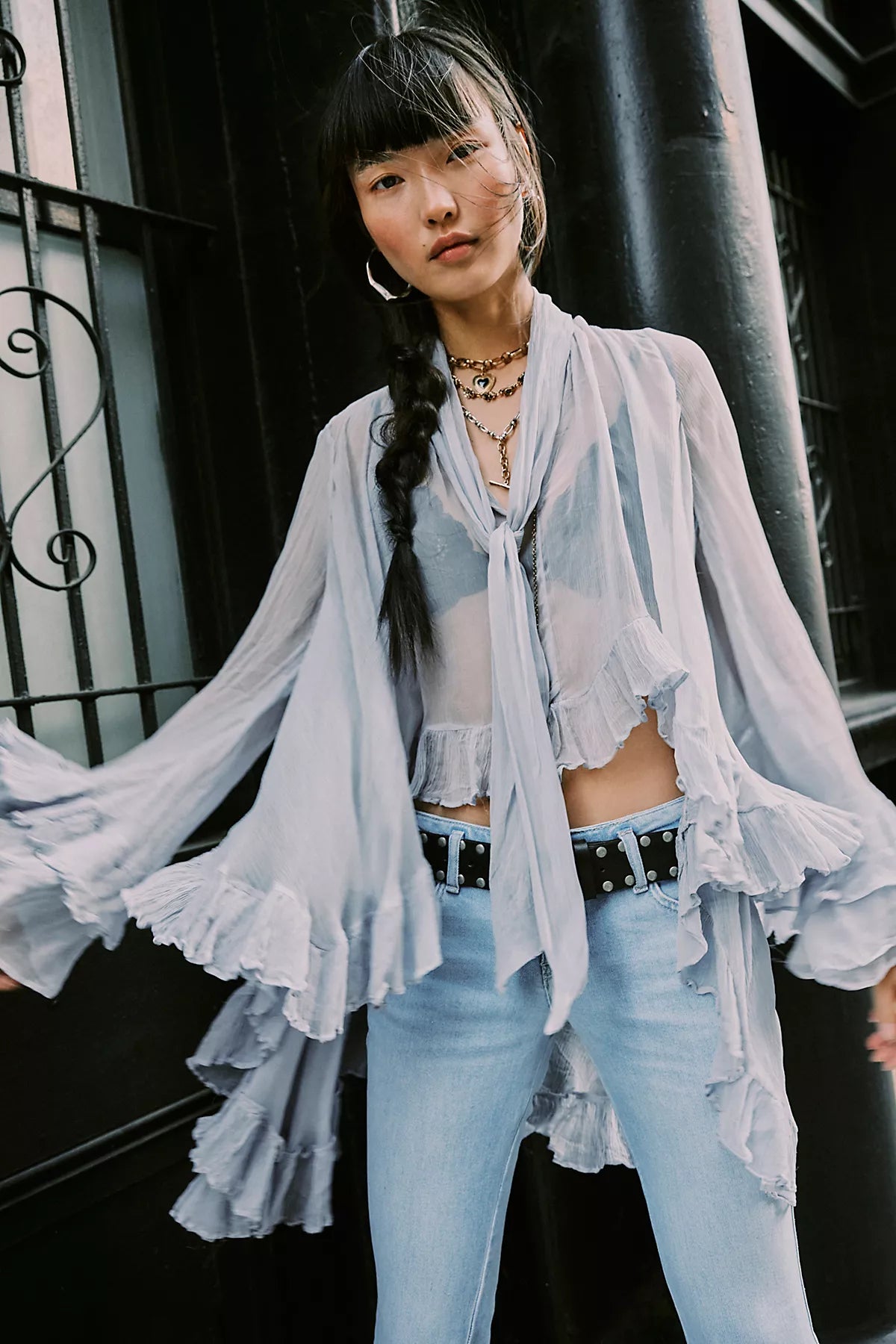 Full Sleeve Frill Top