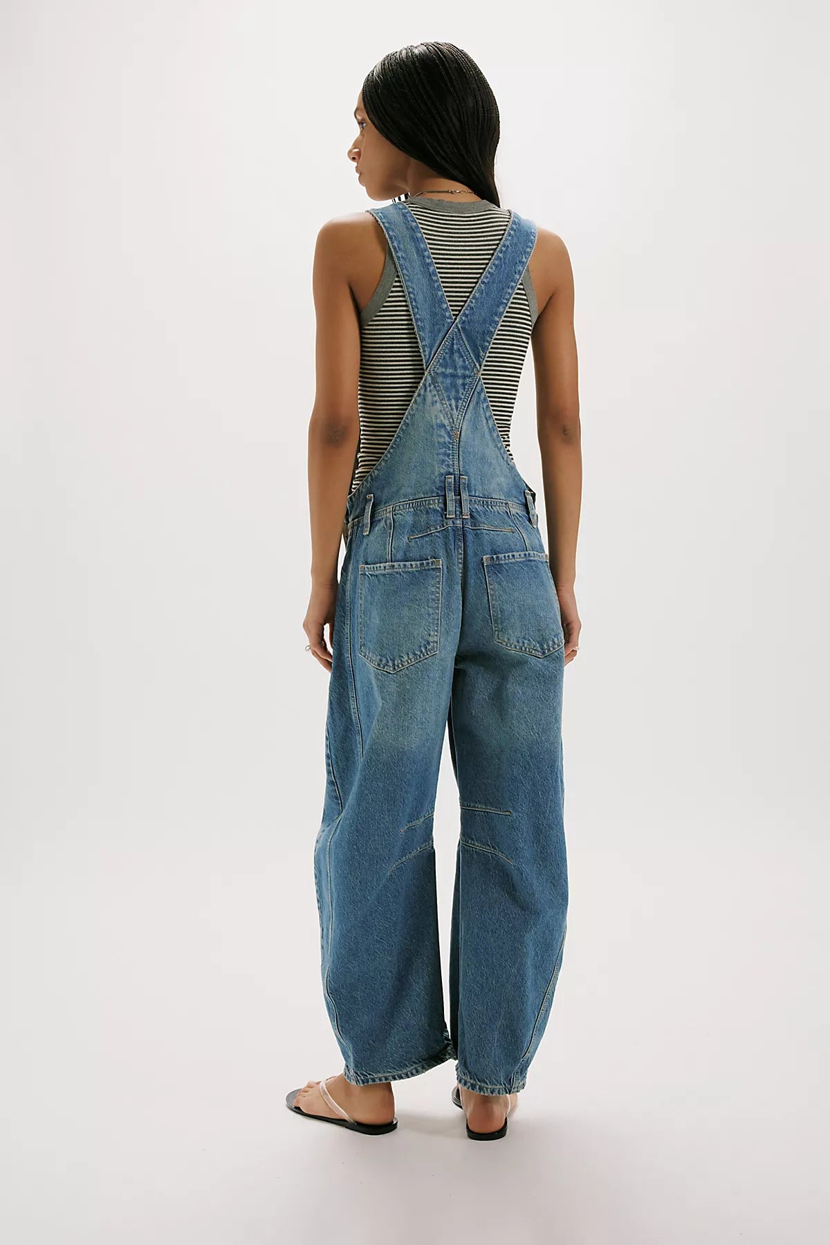 We The Free Good Luck Barrel Overalls