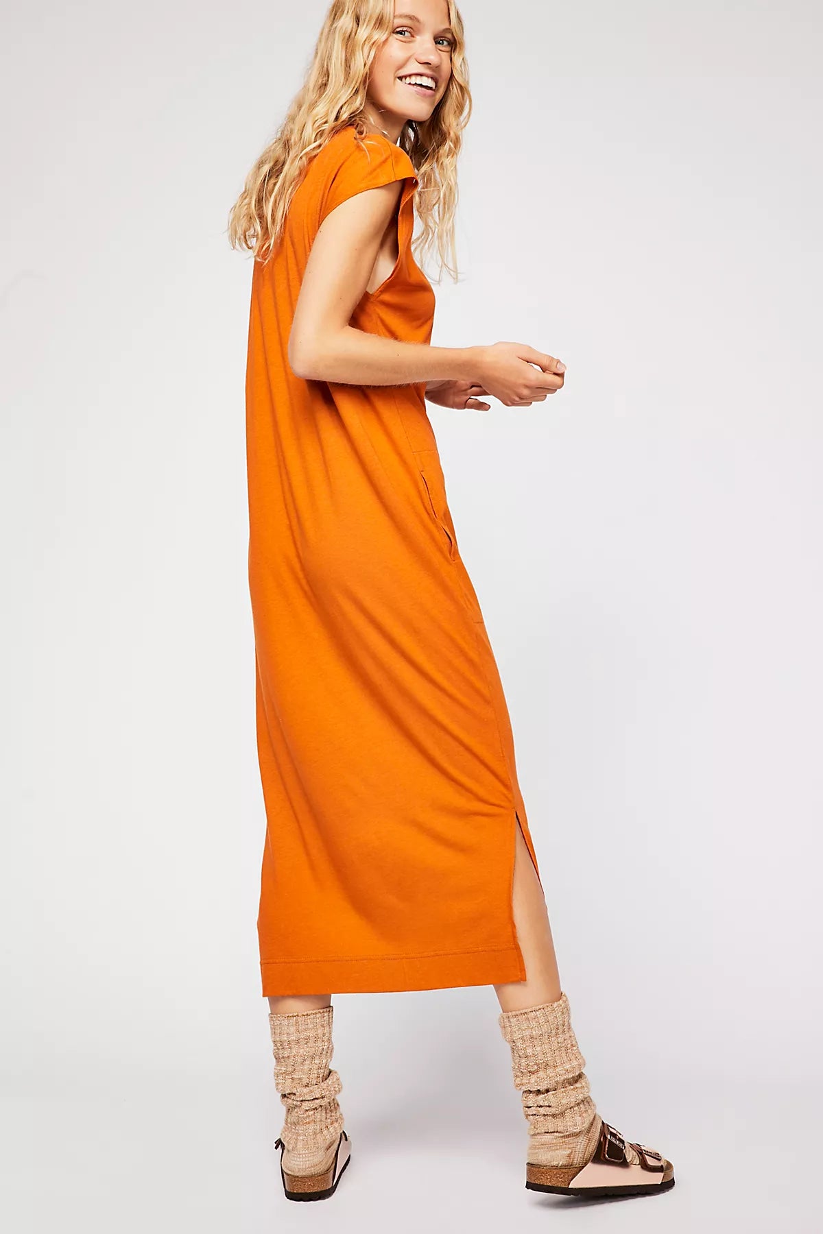 All Day Long Midi T-Shirt Dress