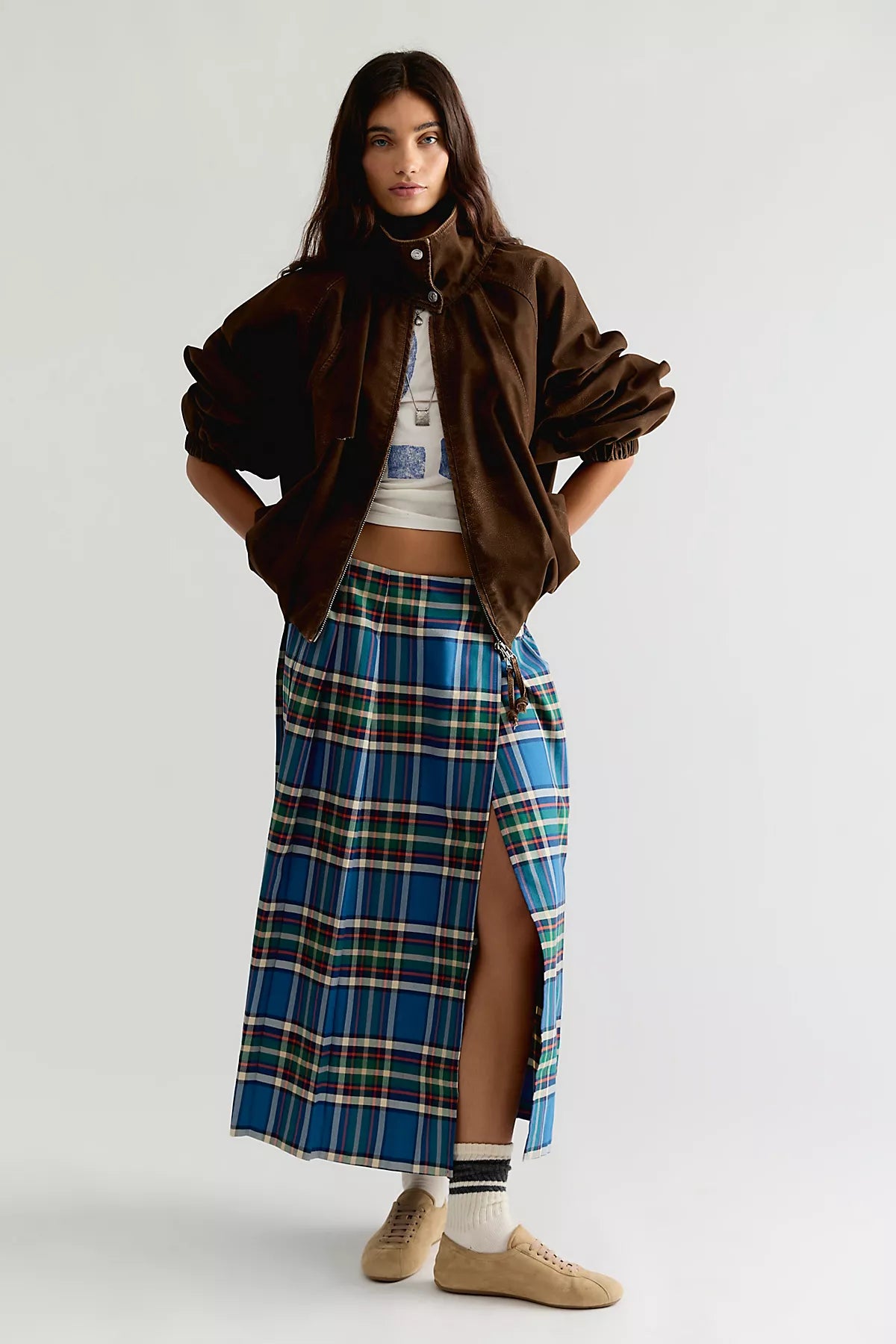 Bobo Choses Checkered Flannel Skirt