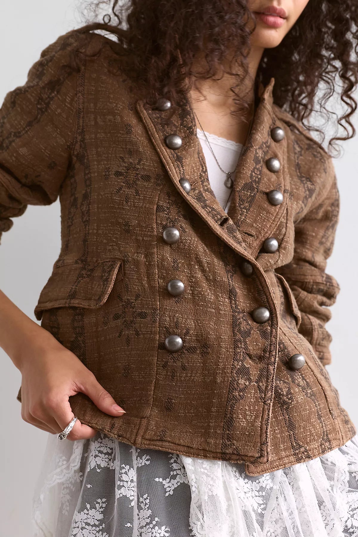 Lotty Jacquard Band Jacket