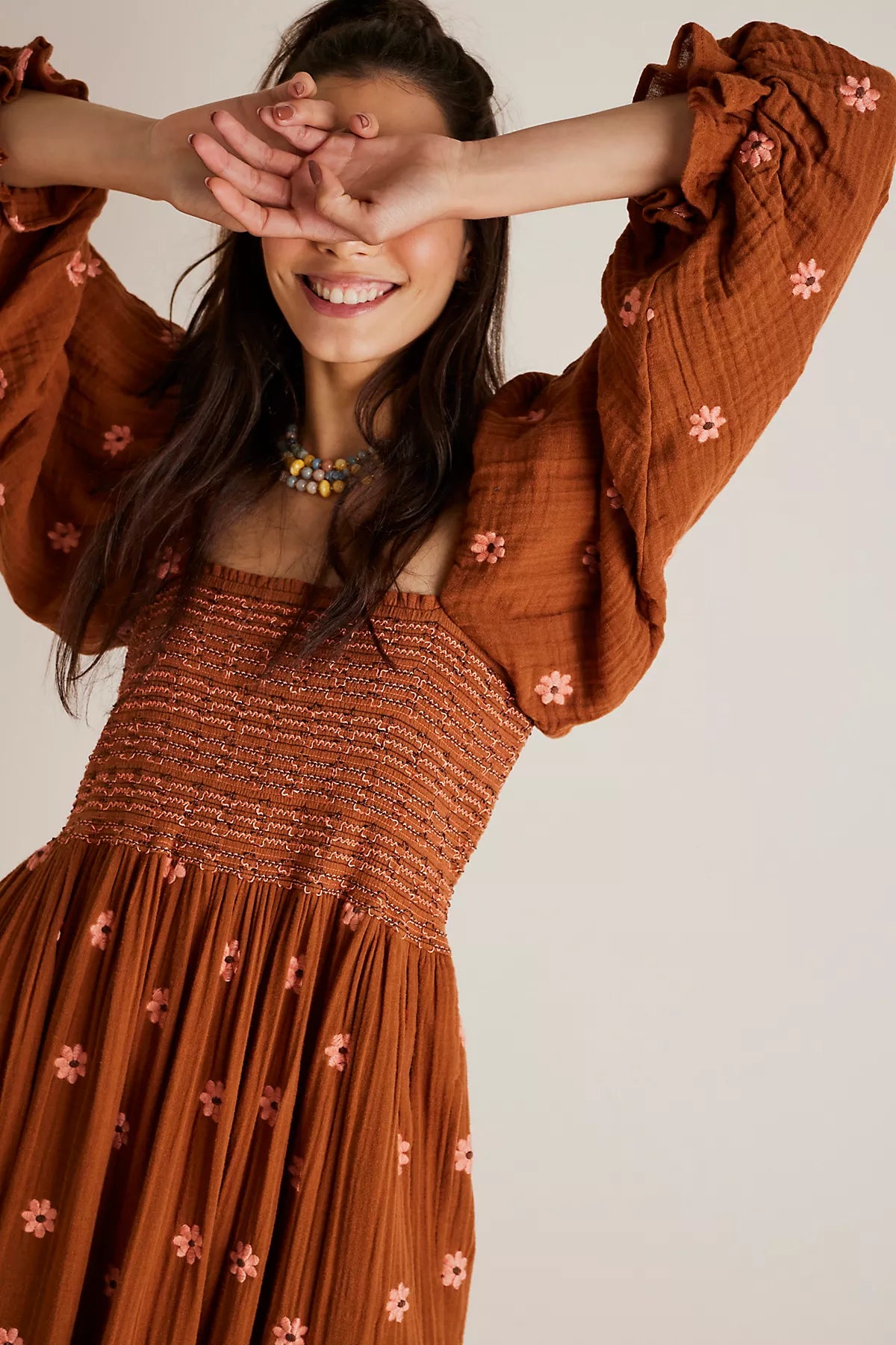 Dahlia Embroidered Maxi Dress