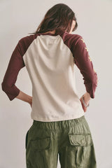 Daydreamer Star Raglan Sleeve Baseball Tee